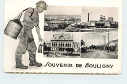 Delcampe - BOULIGNY - Mines Amermont Dommary, Carte Multivues. - Bergbau