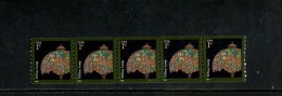 310993808 USA POSTFRIS MINT NEVER HINGED POSTFRISCH EINWANDFREI SCOTT 3758 PCN STRIP OF 5 PLATE S11111 TIFFANY LAMP - Autres & Non Classés