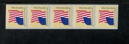 USA POSTFRIS MINT NEVER HINGED POSTFRISCH EINWANDFREI SCOTT 4135 PCN STRIP OF 5 PLATE V1111 FLAG - Sonstige & Ohne Zuordnung