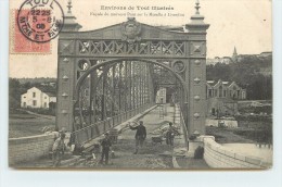 Delcampe - LIVERDUN - Façade Du Nouveau Pont Sur La Moselle, Travaux Sur La Chaussée. - Liverdun