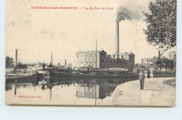 Delcampe - DOMBASLE SUR MEURTHE - Vue Du Port Du Canal, Péniches - Hausboote