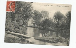 Cp , 77 , SOUPPES , Le LOING En Aval Du Moulin , Ed : LEMPEREUR , Voyagée 1909 - Souppes Sur Loing