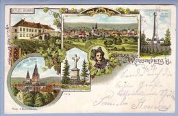 Delcampe - France 67 Elsass Weissenburg 1899-11-13 Litho Moch&Stern - Wissembourg