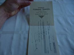 FF Reçu Et Documents Fernand Saintes Haine Saint Pierre 1933 2 Scan - Drukkerij & Papieren