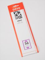 DAVO NERO STROKEN MOUNTS N36 (215 X 40) 18 STK/PCS - Clear Sleeves
