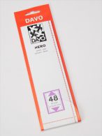 DAVO NERO STROKEN MOUNTS N48 (215 X 52) 18 STK/PCS - Buste Trasparenti