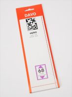 DAVO NERO STROKEN MOUNTS N68 (215 X 72) 10 STK/PCS - Buste Trasparenti