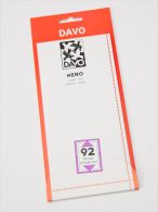 DAVO NERO STROKEN MOUNTS N92 (215 X 96) 10 STK/PCS - Enveloppes Transparentes