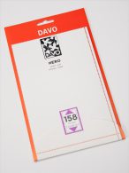 DAVO NERO STROKEN MOUNTS N158 (113 X 162) 10 STK/PCS - Buste Trasparenti