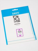 DAVO CRISTAL STROKEN MOUNTS C105 (152 X 109) 10 STK/PCS - Buste Trasparenti