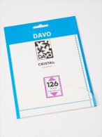 DAVO CRISTAL STROKEN MOUNTS C126 (139 X 130) 10 STK/PCS - Buste Trasparenti