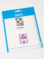 DAVO CRISTAL STROKEN MOUNTS C158 (113 X 162) 10 STK/PCS - Buste Trasparenti