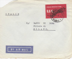 A3204 - REPUBBLICA DEMOCRATICA DEL CONGO 9,6 K Su Cover Di Busta  VG Lubumbashi-Milano - Used