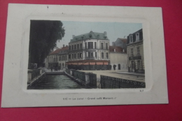 C P  Vic Le Canal Grand Cafe Manavit Couleur - Vic Sur Bigorre