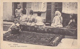 Algérie - Scènes Et Types -  Ecole Tissage Tapis - Métiers Enfants - Cachet Bone 1906 - Scene & Tipi