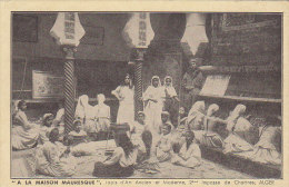 Algérie - Métiers - Enfants Fillettes - Tissage - Publicité Maison Mauresque 2ème Impasse De Chartres Alger - Profesiones