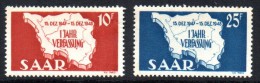 1948 SARRE (SAAR) - ANNIVERSARIO COSTITUZIONE NUOVI ** MNH - Unused Stamps