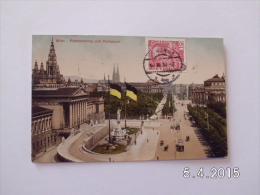 Wien. - Franzensring Und Parlament. (10 - 6 - 1910) - Ringstrasse