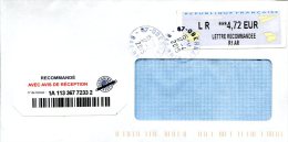 Enveloppe LR 4,72 Eur - Oblitération Obernai (67) Du 17-4-2015 - 2000 Type « Avions En Papier »