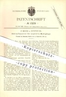 Original Patent - F. Meyer In Buxtehude , 1880 , Abklopfapparat Für Aspirierte Mahlgänge , Mühlen !!! - Buxtehude