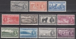 Newfoundland    Scott No   233-43   Unused Hinged   Year  1937 - 1908-1947