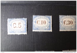 Saint Marin Timbres Taxe N° 1, 2 Et 4  MH* - Postage Due