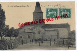 87 - ST LAURENT - SAINT LAURENT SUR GORRE - PASSAGE ET HALTE DE L' ARTILLERIE - EDITEUR DESCUBES CLICHE DEMERY - Saint Laurent Sur Gorre