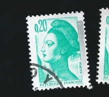 N° 2181 Liberté Delacroix 0,20fr Emeraude   France 1982 Oblitéré - 1982-1990 Liberté De Gandon