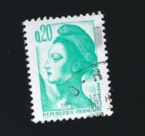 N° 2181 Liberté Delacroix 0,20fr Emeraude   France 1982 Oblitéré - 1982-1990 Liberté De Gandon