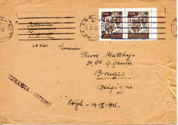 YOUGOSLAVIE. N°422 De 1945 Sur Enveloppe Ayant Circulé. Partisans. - Cartas & Documentos