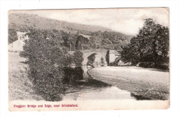 VINTAGE POSTCARD FROGGATT EDGE AND BRIDGE GRINDLEFORD DERBYSHIRE - Derbyshire