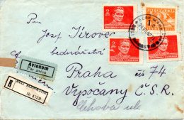YOUGOSLAVIE. N°425 De 1945 & N°441 De 1946 Sur Enveloppe Ayant Circulé. Partisan/Tito. - Cartas & Documentos