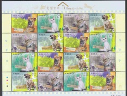 2014 Macau/Macao Stamps Sheet-Cruelty To Animals Dog Cat - Blocks & Sheetlets