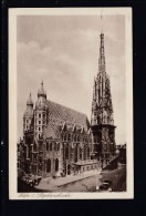 AK WIEN- Stephanskirche- Karte Gel. 1927 - Iglesias