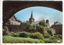 CPSM ALLANCHE (Cantal) - 1000 M L'église Et L'école - Allanche