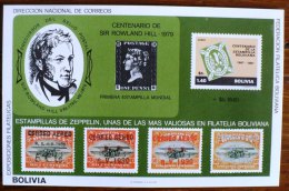 BOLIVIE, Rapaces, ESTAMPILLA De ZEPPELIN, Rowland Hill , Michel BF 95** Neuf Sans Charniere  MNH - Zeppelins