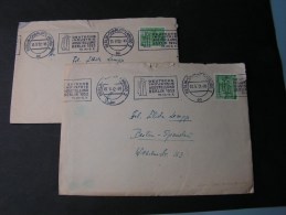 == Berlin Stempel 2 Belege 1952 - Lettres & Documents
