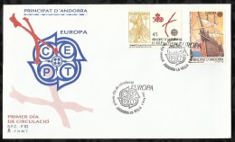 PREMIER JOUR . EUROPA . 500éme ANNIVERSAIRE DE LA DECOUVERTE DE L´AMERIQUE  . 08 MAI  1992 . - Covers & Documents