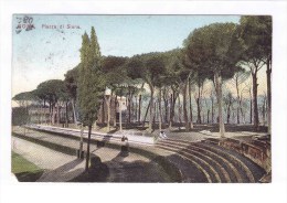 ROMA Villa Borghese Piazza Di Siena  15-08-1909  Fine Used Postcard From  Rome To Bellegra (corner Missing) - Parken & Tuinen