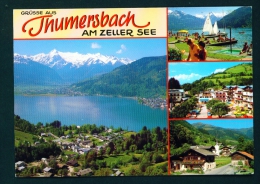 GERMANY  -  Thumersbach Am Zeller Zee  Multi View  Used Postcard As Scans - Zell Am See