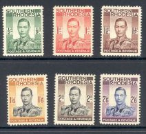SOUTHERN RHODESIA, 1937 To 2s6d Very Fine MM, Cat £59 - Northern Rhodesia (...-1963)