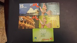 Bulgaria-prepiad-5,10,15,15,500-(5cards)-used+2prepiad Free - Bulgaria