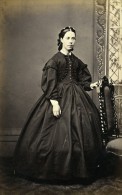Royaume Uni Norwich Femme Mode Victorienne Ancienne CDV Photo Beales 1865 - Alte (vor 1900)