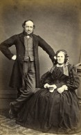 Royaume Uni Norwich Famille Groupe Mode Victorienne Ancienne CDV Photo Beales 1865 - Alte (vor 1900)