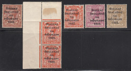 Ireland 1922 Mint Mounted,  Sc# , SG 10, 12(x2), 13-15 - Unused Stamps