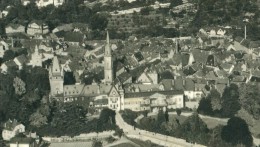 Original Flugzeugaufnahme Weinheim Häuser Kirche 31.10.1934 - Weinheim