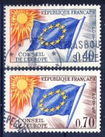 ##France 1969. European Council / Conseil De L'EUROPE. Michel 13-14. Cancelled(o) - Usati