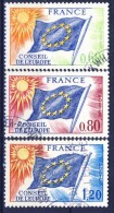 ##France 1975. European Council / Conseil De L'EUROPE. Michel 16-18. Cancelled(o) - Gebraucht