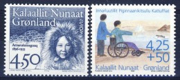 ##Greenland 1996. EUROPE + Disabled Charity. Michel 293 + 296y. MNH(**) - Unused Stamps