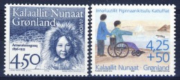 ##Greenland 1996. EUROPE + Disabled Charity. Michel 293 + 296y. MNH(**) - Ongebruikt